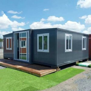 Portable Prefabricated Tiny Home 13x20ft, Mobile Expandable Plastic Prefab House for Hotel, Booth, Office, Guard House, Shop, Villa, Warehouse, Workshop (with Restroom) for Families & Remote Workers ? Premium & Durable Design-New