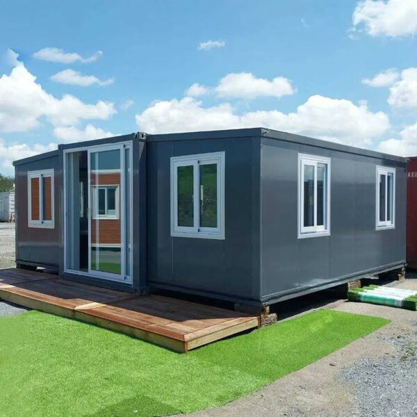 Portable Prefabricated Tiny Home 13x20ft, Mobile Expandable Plastic Prefab House for Hotel, Booth, Office, Guard House, Shop, Villa, Warehouse, Workshop (with Restroom) for Families & Remote Workers ? Premium & Durable Design-New