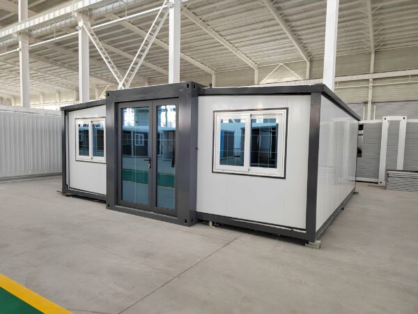 19x20FT Portable Prefabricated Tiny Home for Sale, Mobile Expandable Plastic Prefab House with 1 Full Equiped Bathroom and Kitchen,Container House for Adults Living,Foldable Home with Steel Frame ? Premium & Durable Design-New